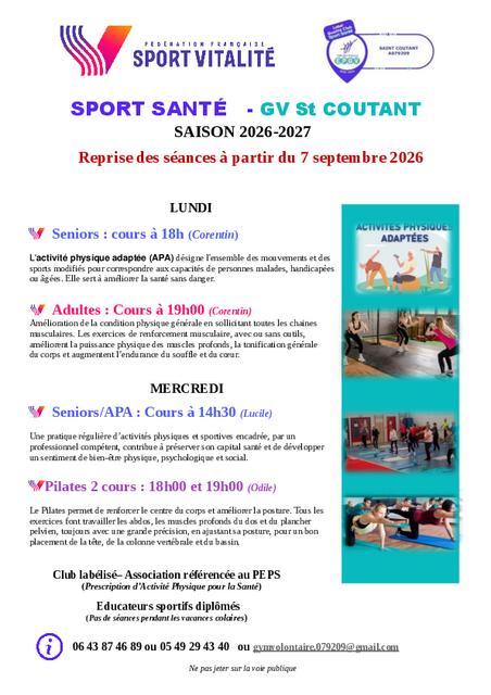 Gym volontaire à Saint-Coutant