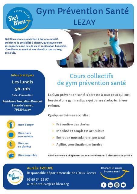 Cours de gym prévention santé
