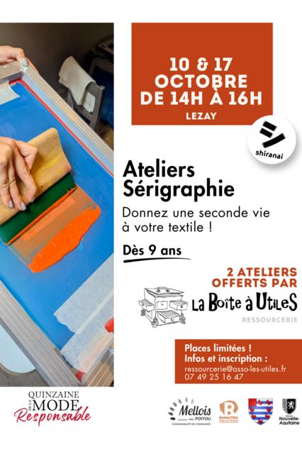 Sérigraphie à la Ressourcerie  