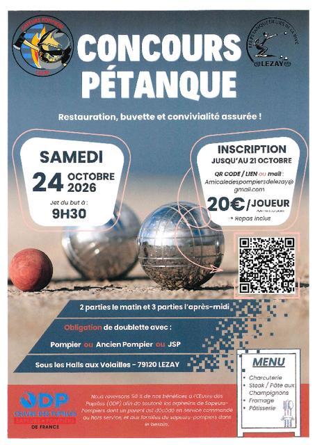 Concours de pétanque  Centres de secours