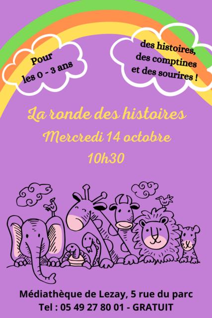 La Ronde des histoires à la médiathèque