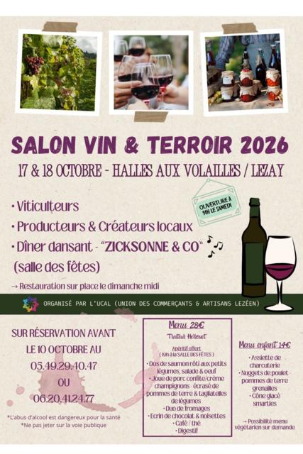 Salon Vin et terroir et diner dansant